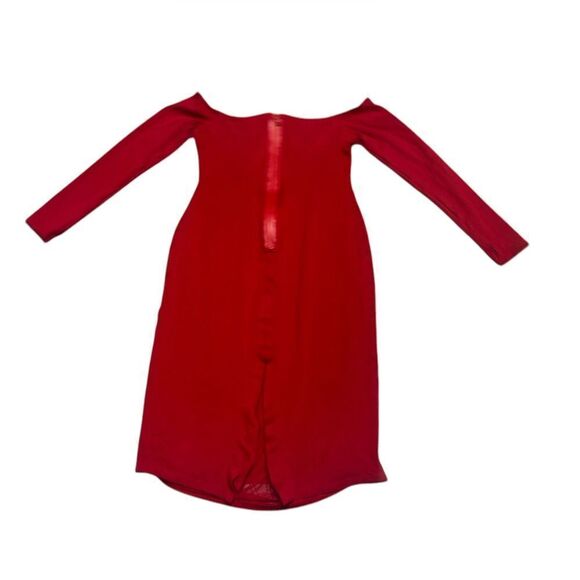 🔥 Alice + Olivia women’s Dorinda Off-shoulder Fitted bodycon Midi Dress Size 2 - Picture 4 of 10